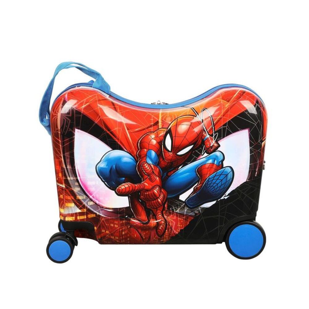 Spider-Man -  Carry On Spinner Hardside Ride On Suitc Red